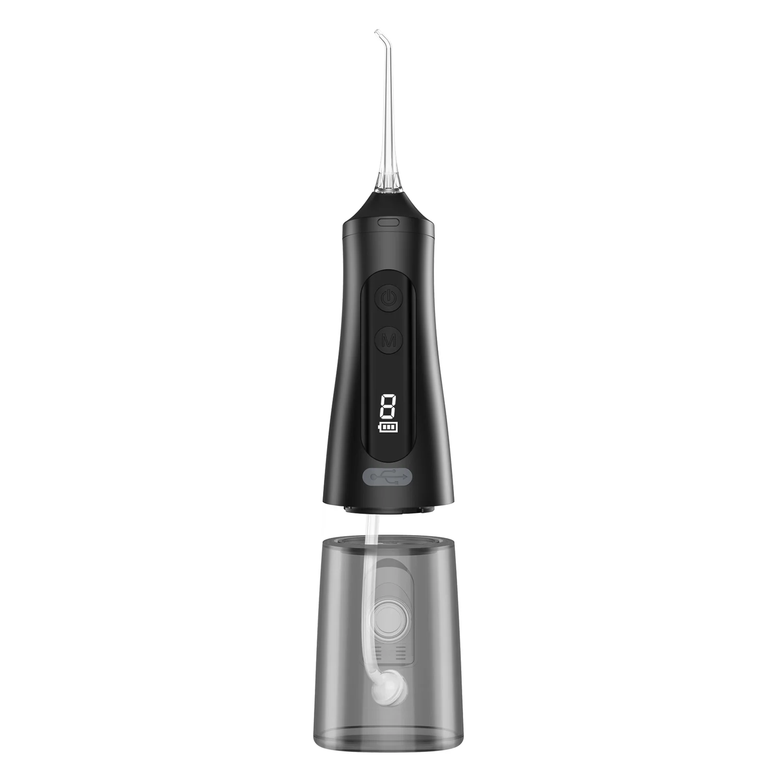 Grin Teeth WF 2B professional water flosser with visible internal pump and detachable body for enhanced quality and hygiene assurance