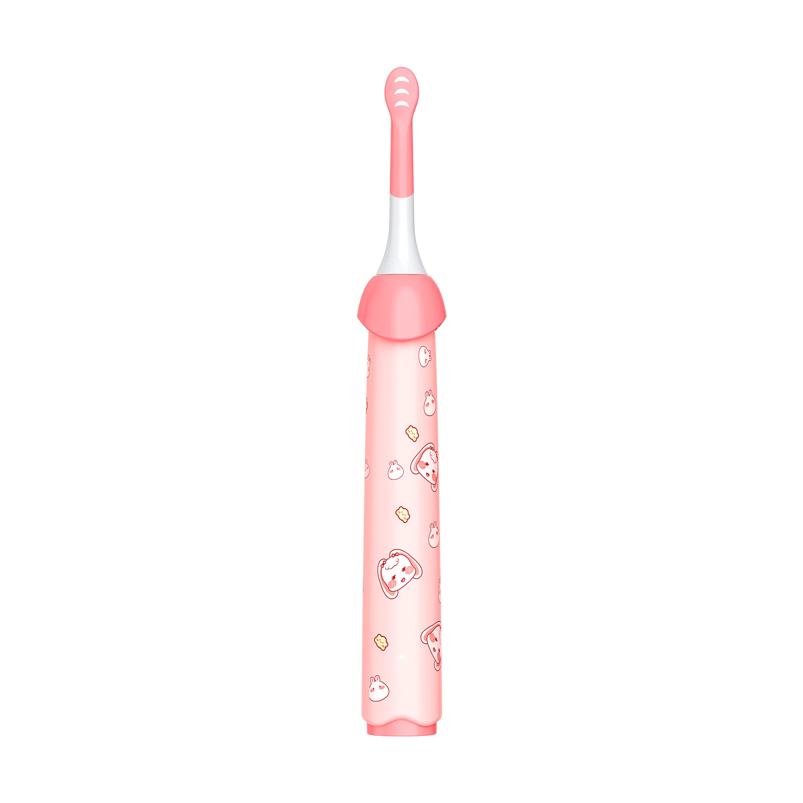 Rear view of Grin Teeth ET 4B Kids’ Sonic Toothbrush with bunny prints and ergonomic body
