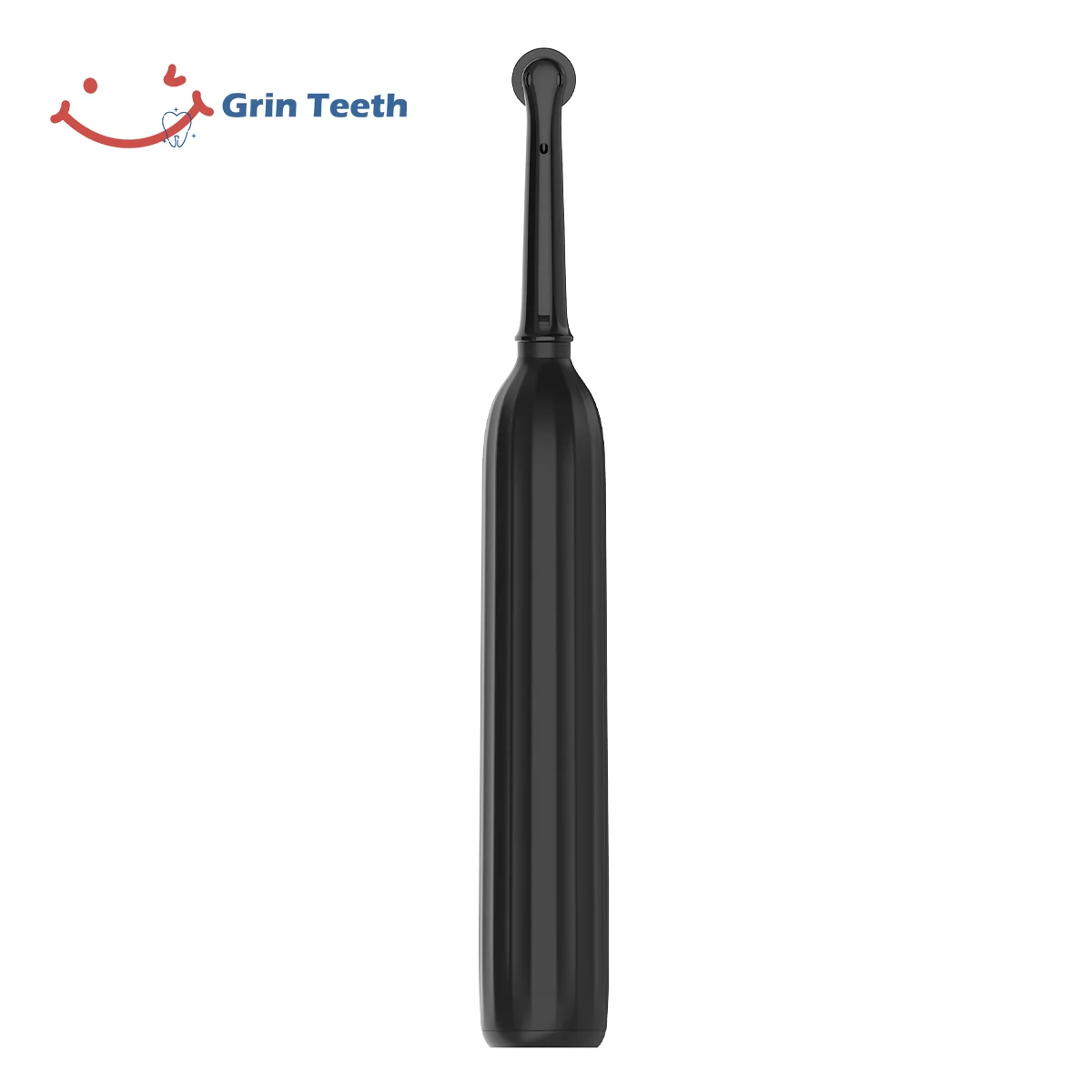 Grin Teeth ET 6C rotating head electric toothbrush back view in black with quiet design
