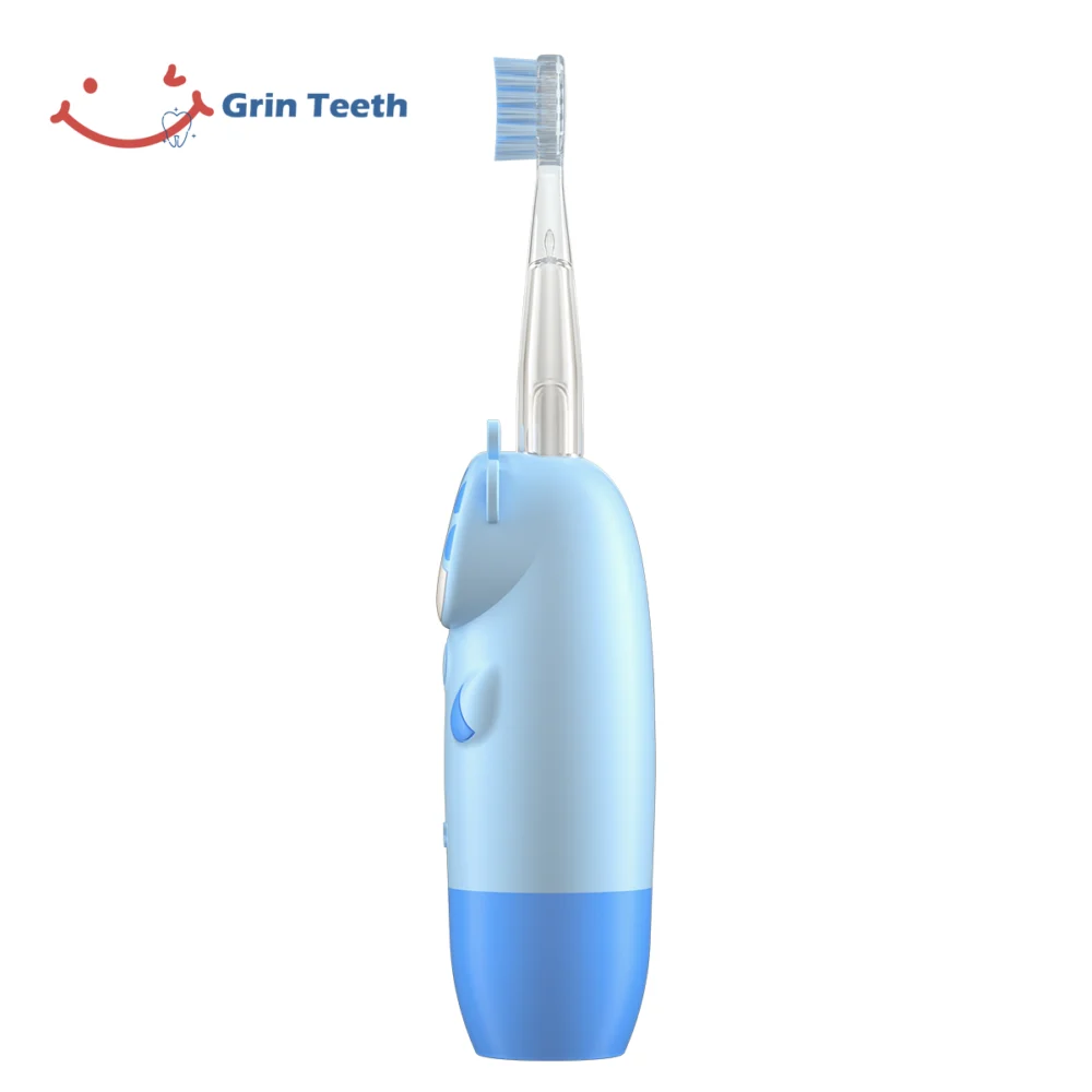 Side profile of Blue Cartoon Giraffe Electric Toothbrush for Boys – ET 8B