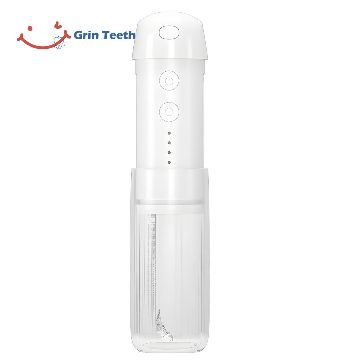 Grin Teeth WF 4D compact dental water flosser front control view