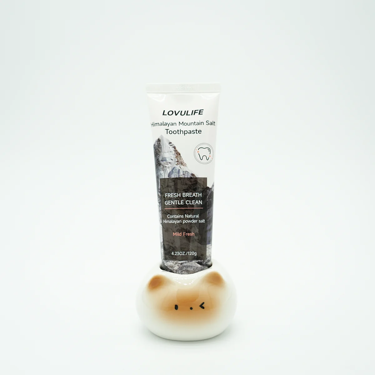 Cute single-slot toothbrush holder used to hold toothpaste tube