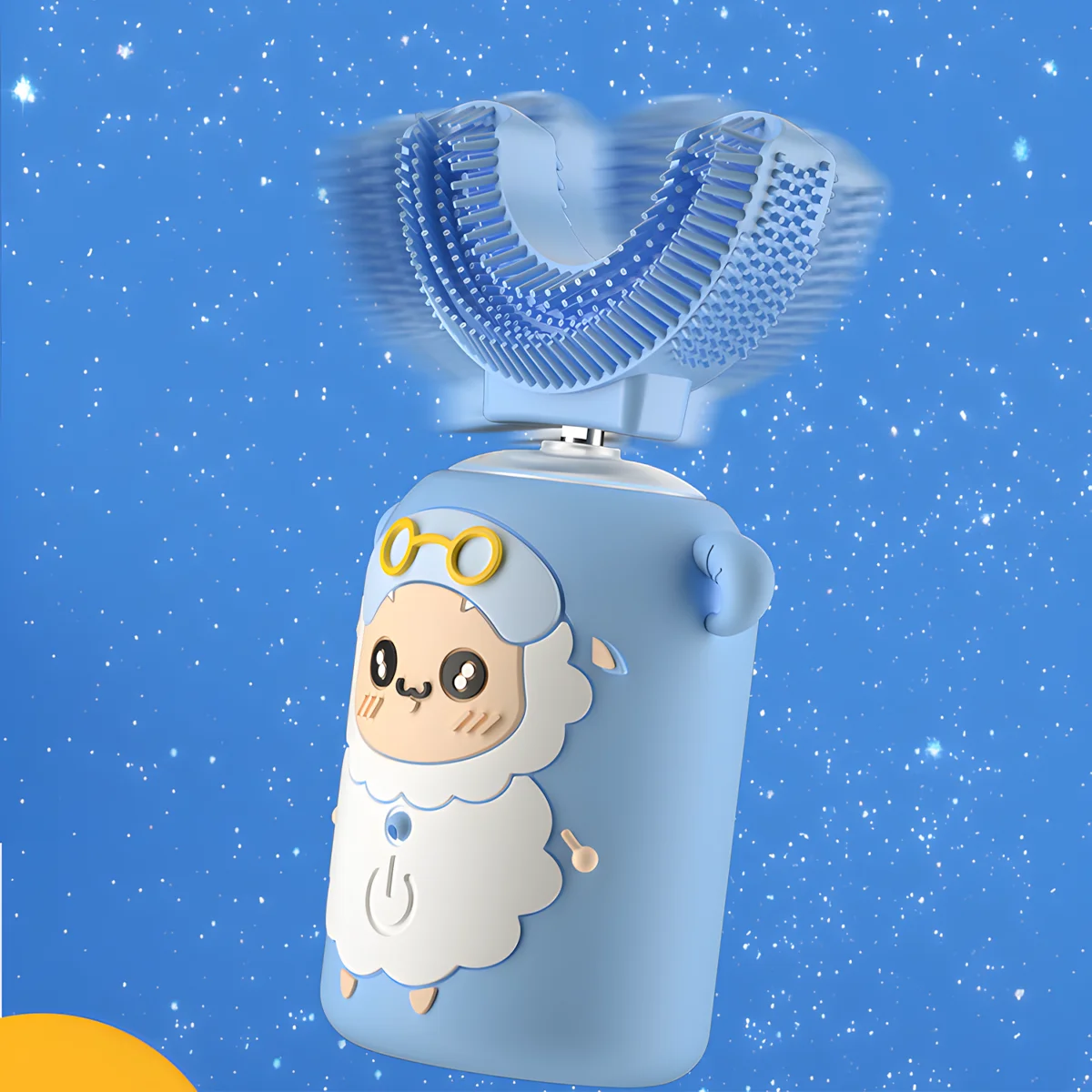 Kids automatic toothbrush with sonic vibration and sheep design