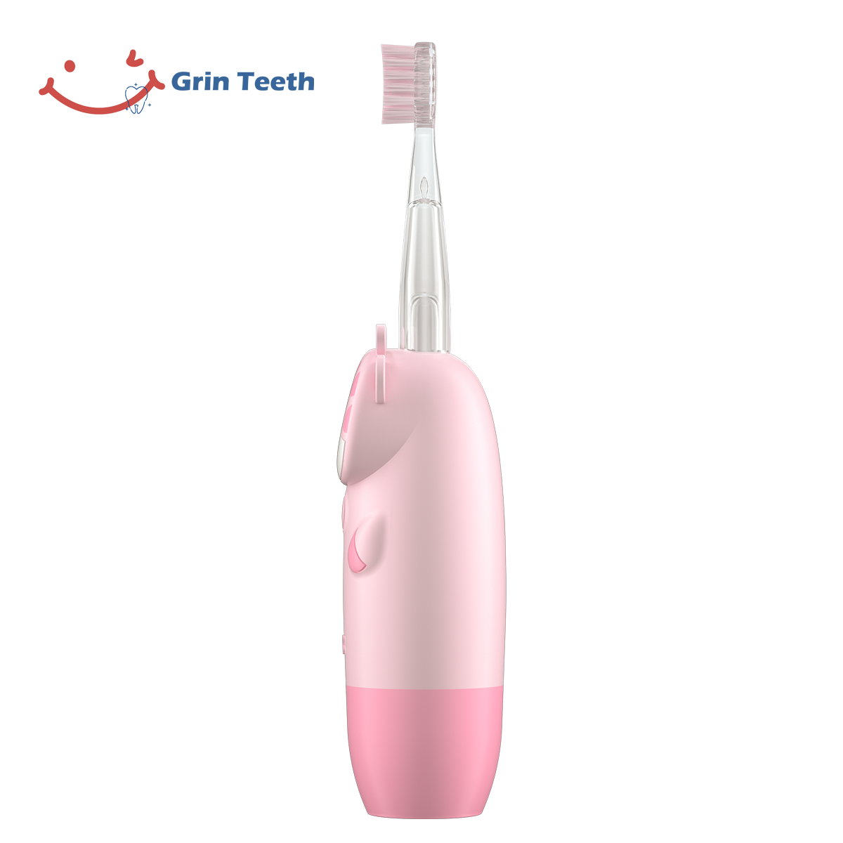 Side profile of Pink Cartoon Giraffe Electric Toothbrush for Girls – ET 8C