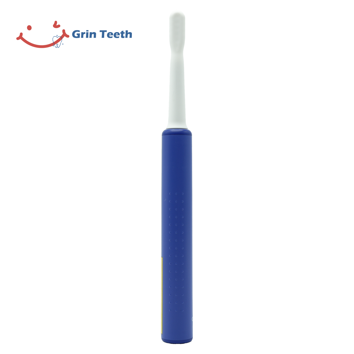 Back view of blue electric toothbrush for teen boys with braces