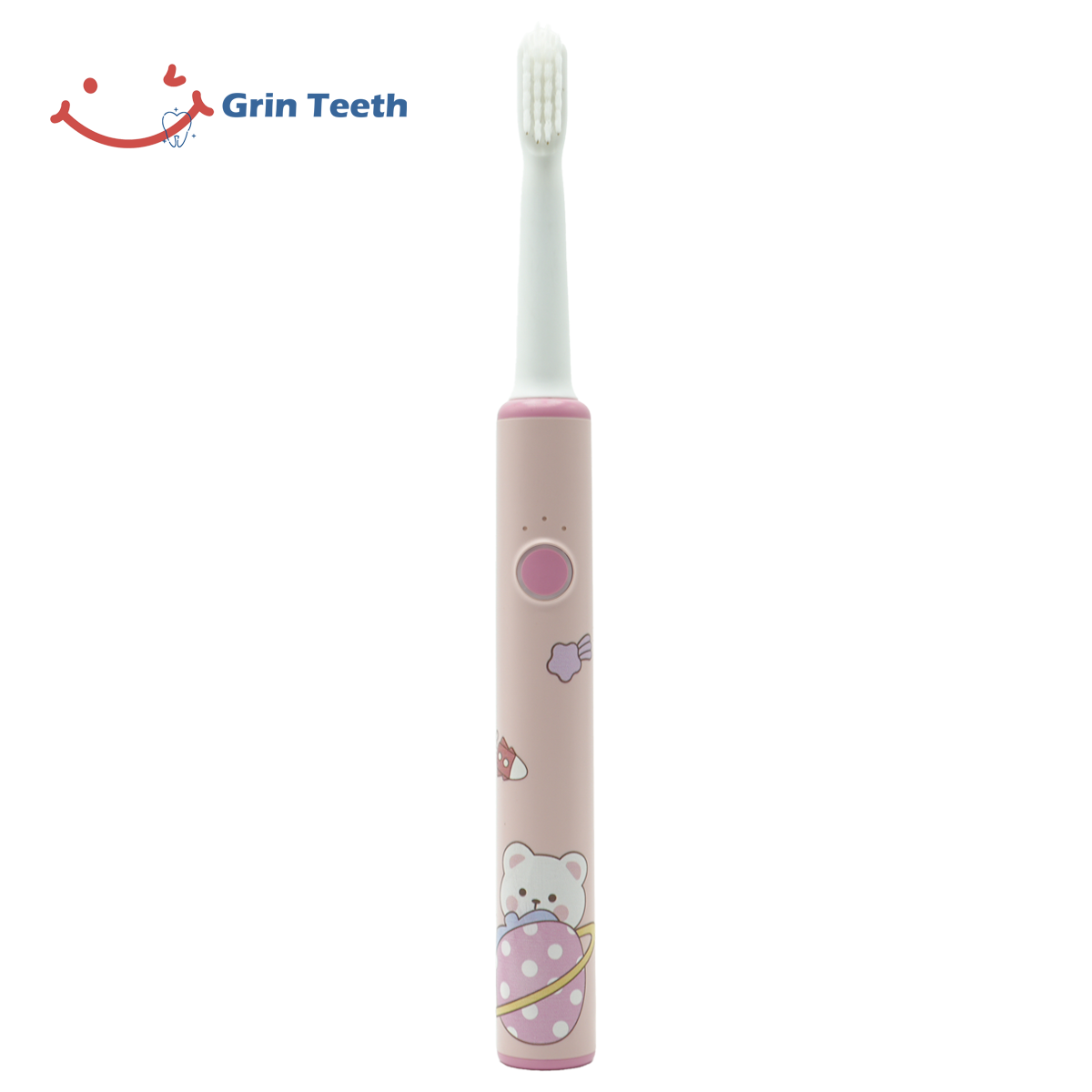 Cute pink electric toothbrush for teen girls with braces – Grin Teeth ET 9A