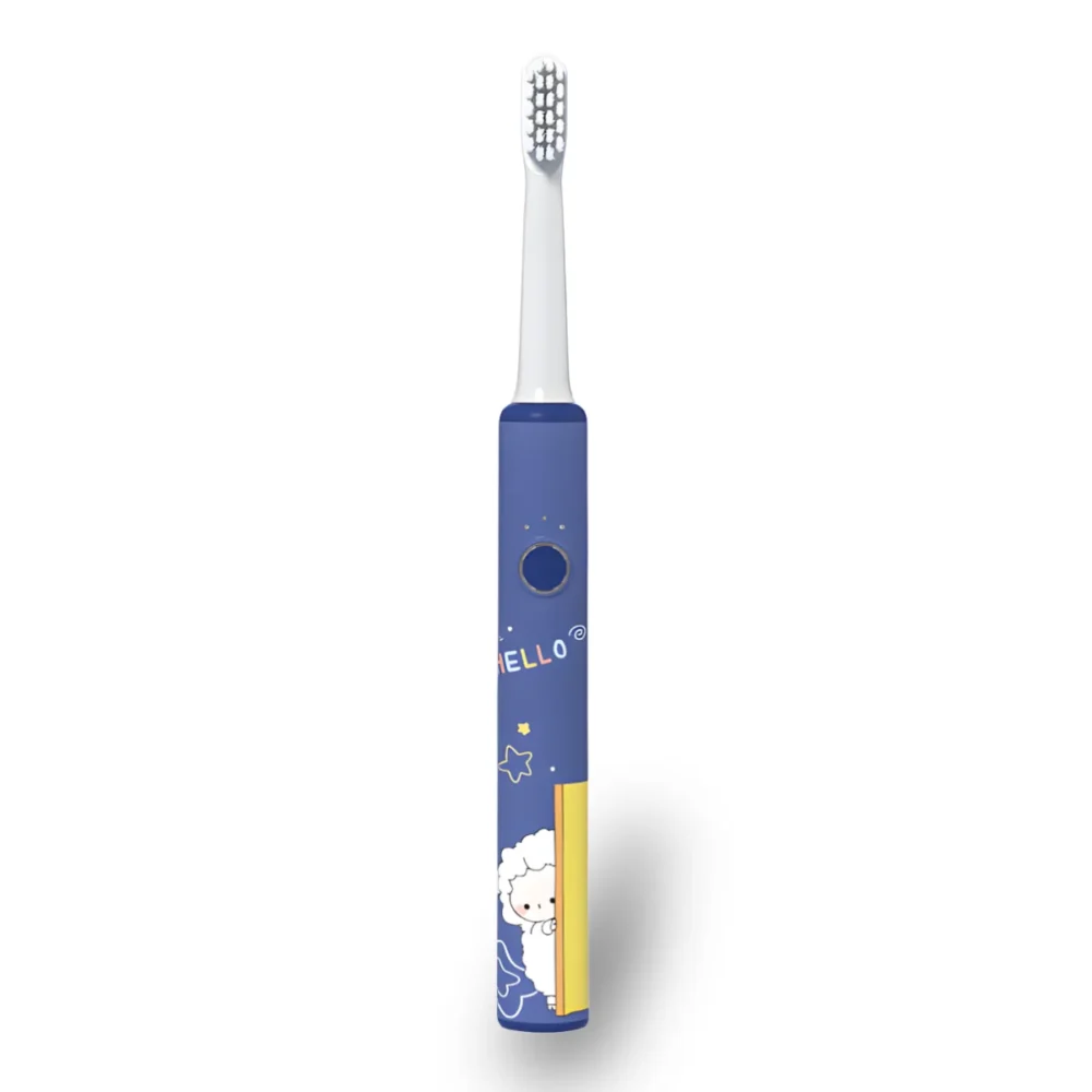 Grin Teeth ET 9B Electric Toothbrush for Teen Boys with Braces, compact brush head helps clean around brackets and along the gumline