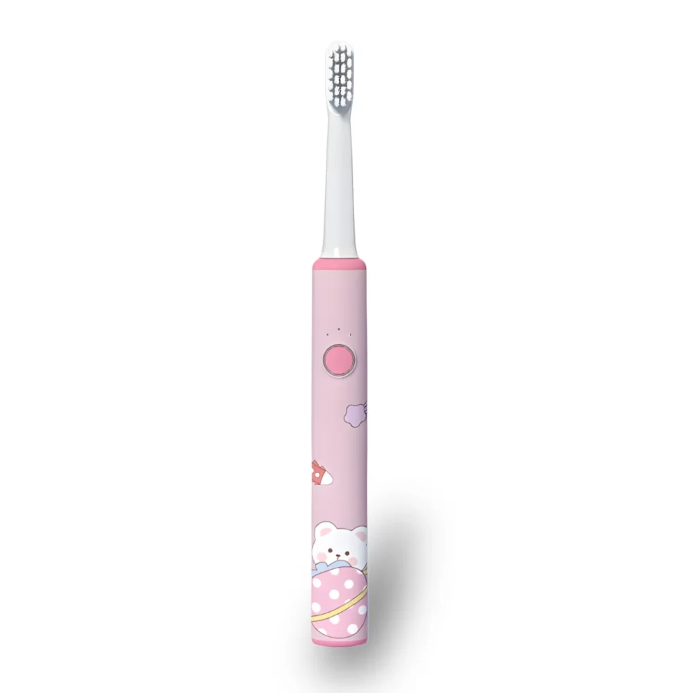 Grin Teeth ET 9A Electric Toothbrush for Teen Girls with Braces, slim handle and compact brush head for cleaning around brackets